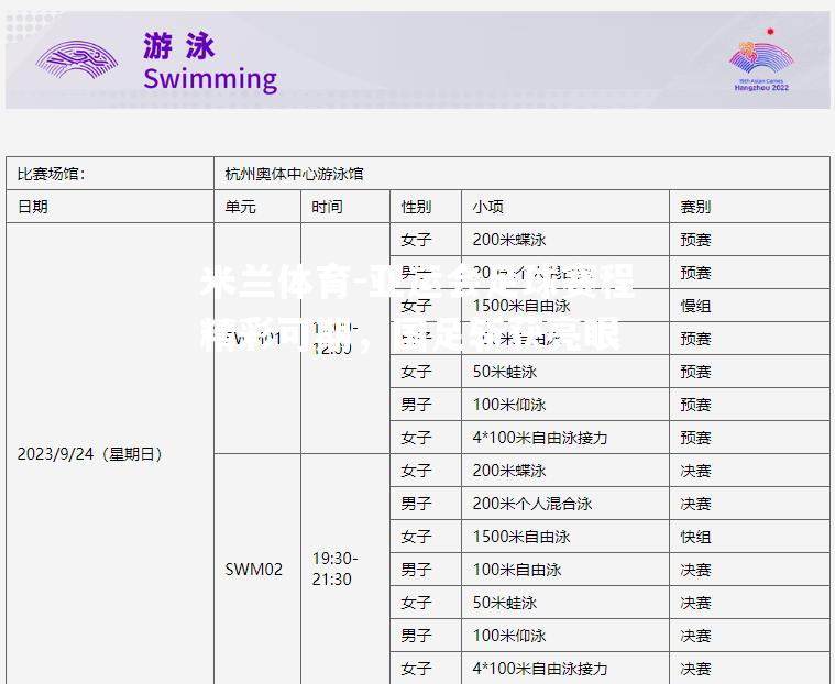 亚运会足球赛程精彩可期，国足斩获亮眼