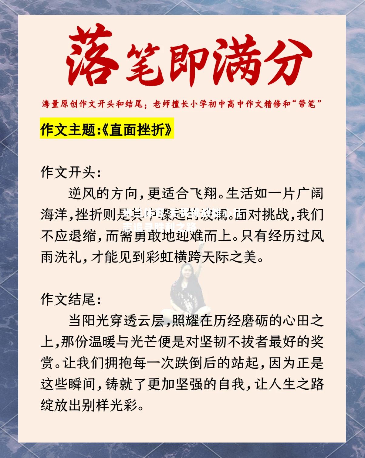 无畏挑战雄心壮志追寻胜利之路